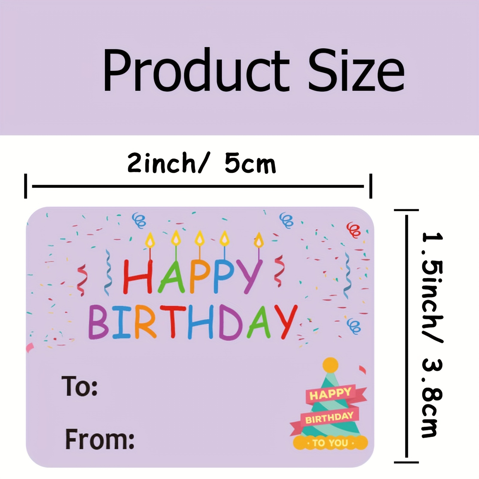 Happy Birthday Gift Name Tags Stickers Rectangle Christmas - Temu
