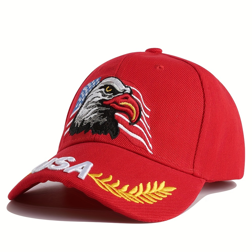 1pc Mens Eagle And Flag Embroidered Usa Baseball Breathable Unisex Outdoor  Fishing Dad Gift For Adjustable Trucker Hat Weekend Party Sun Hat, Shop  Now For Limited-time Deals
