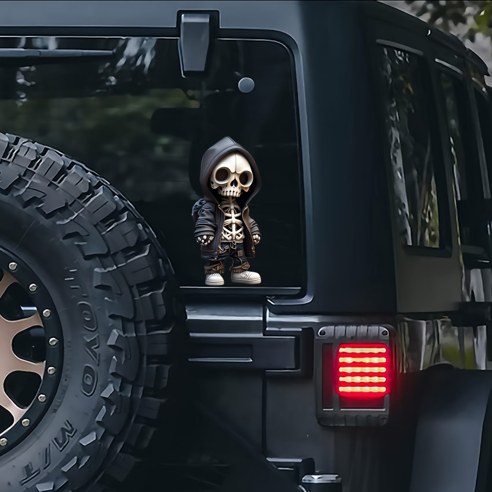 

The Little Skeleton Person Is So Cool. Waterproof Vinyl Stickers Are Suitable For All Vehicles, Motorcycles, Helmets, And Laptop Stickers