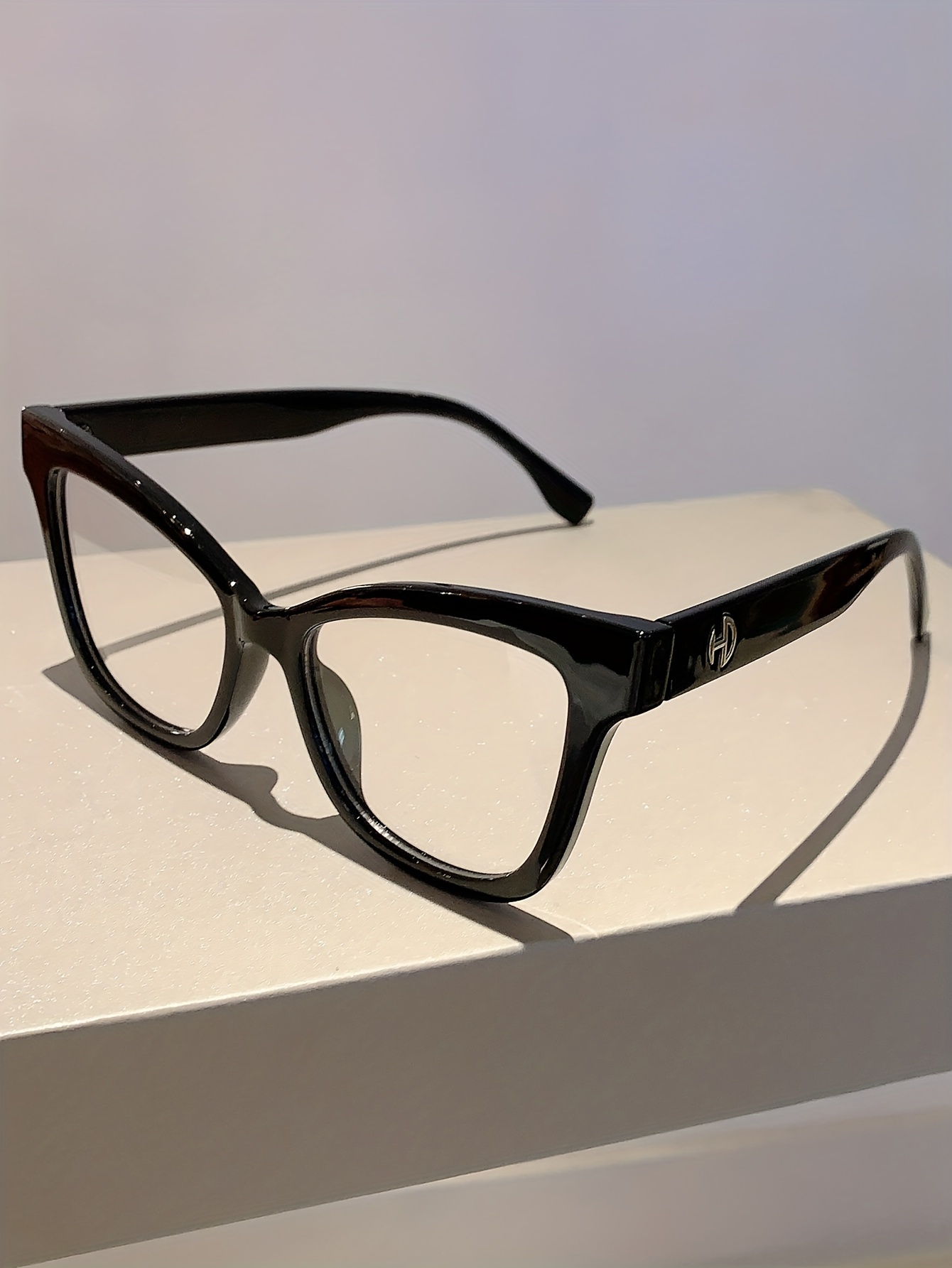 Gafas ópticas de ojo de gato para mujer, montura de cristal TR90, gafas  antiazules, mon…