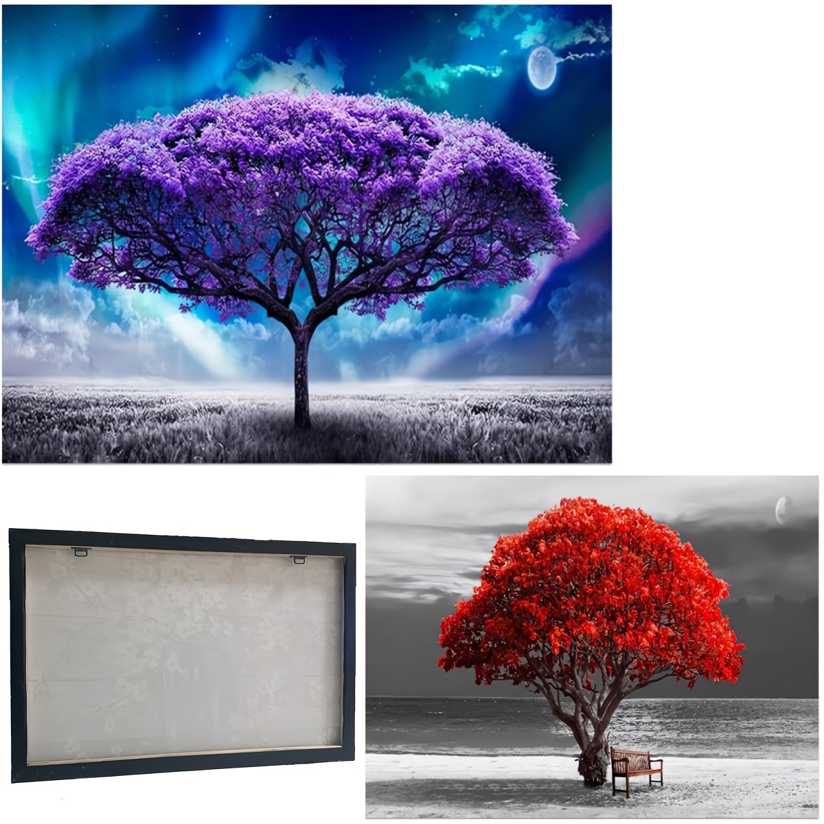 Framed Modern Art Canvas Painting, Red Trees Moon Landscape Painting On Canvas  Wall Art, Artwork Wall Painting For Bathroom Bedroom Office Living Room  Home Wall Decor, Ready To Hang Temu Australia