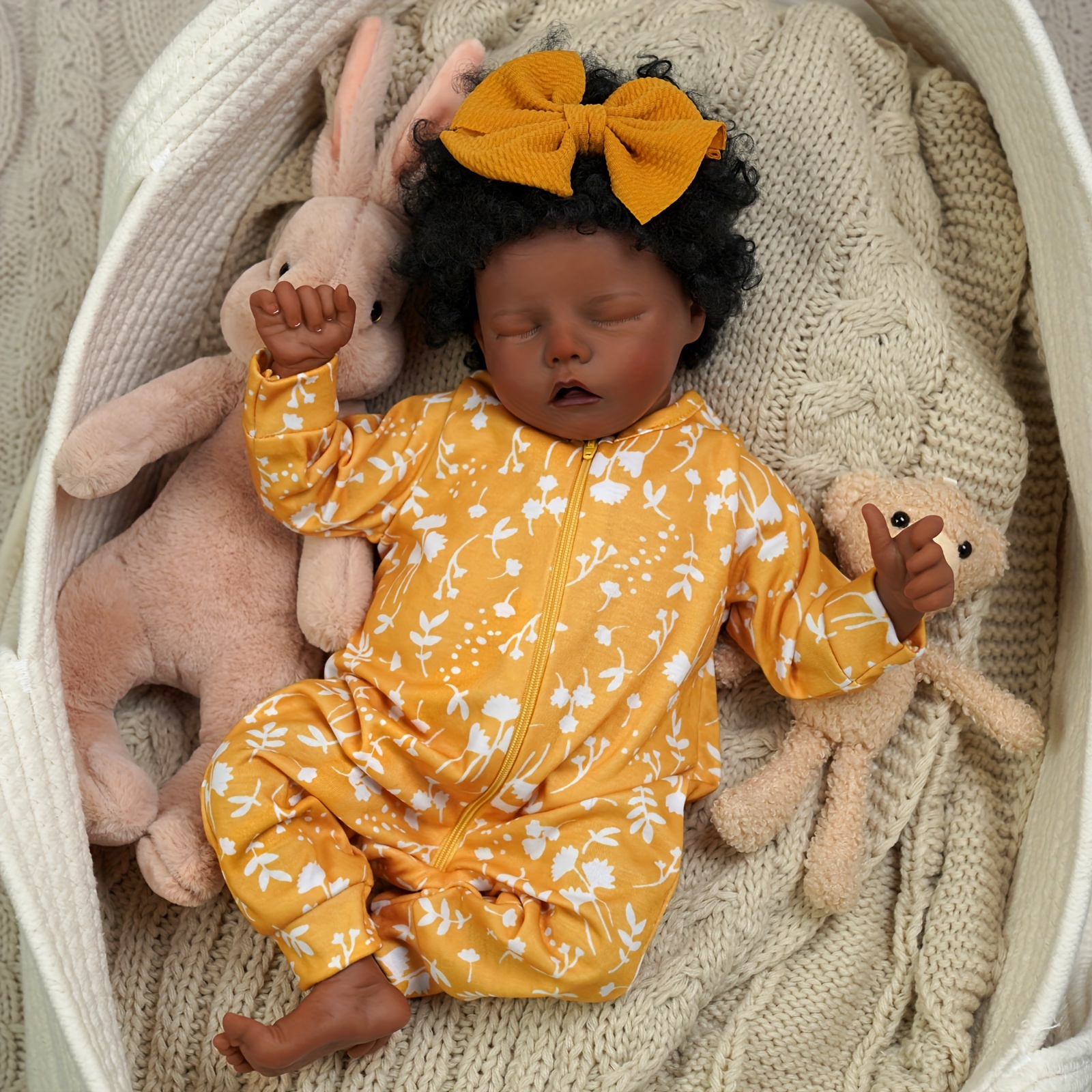 Reborn Baby Dolls 17 inch Realistic Newborn Baby Dolls Poseable Real Life  Baby Dolls Girl for Age 3 + 
