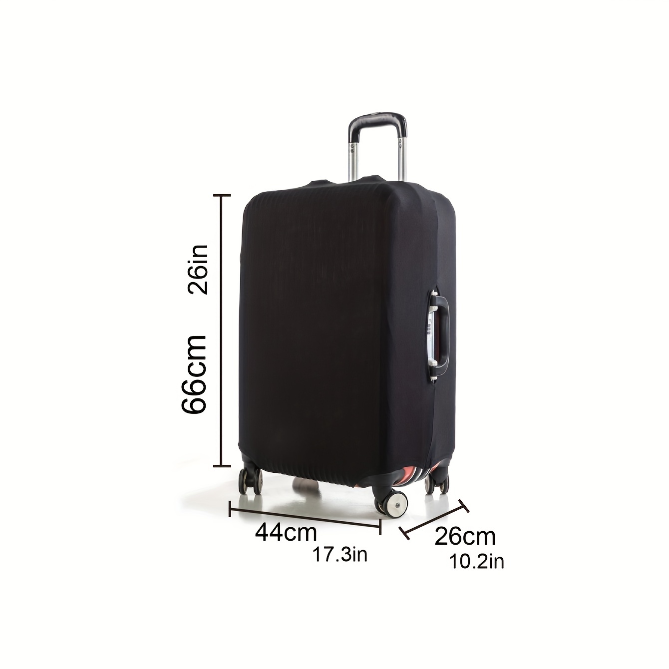  Funda para maleta con ruedas, la tela es firme e irrompible, a  prueba de polvo, protección contra el desgaste, sin olor, protector de  equipaje de elastano de 24 a 42 pulgadas (