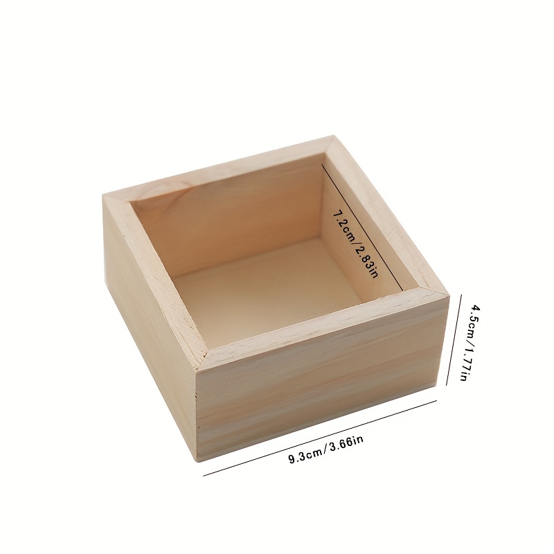 Cajas Madera Manualidades 8x4x2 Pulgadas Caja Pequeña - Temu