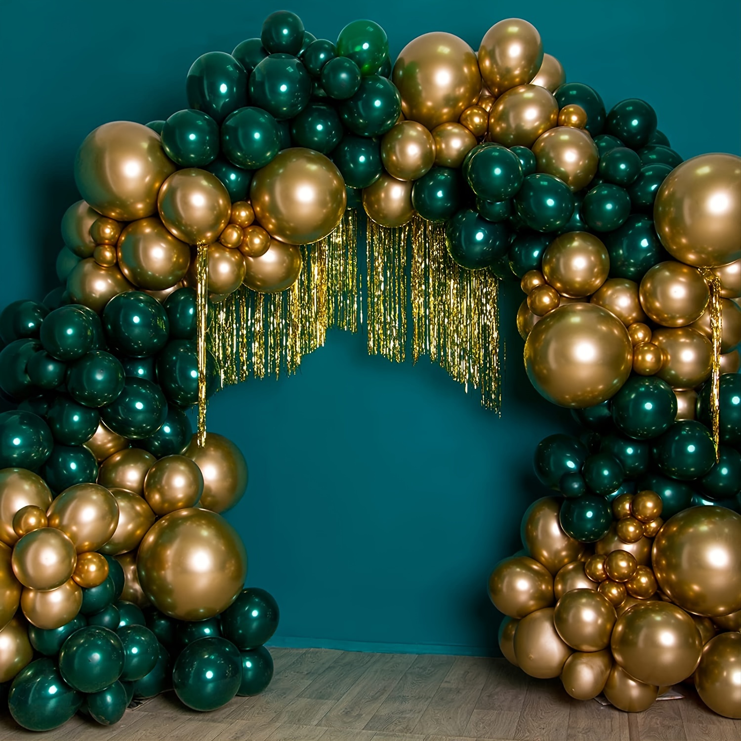 Green And Gold Decorations - Temu