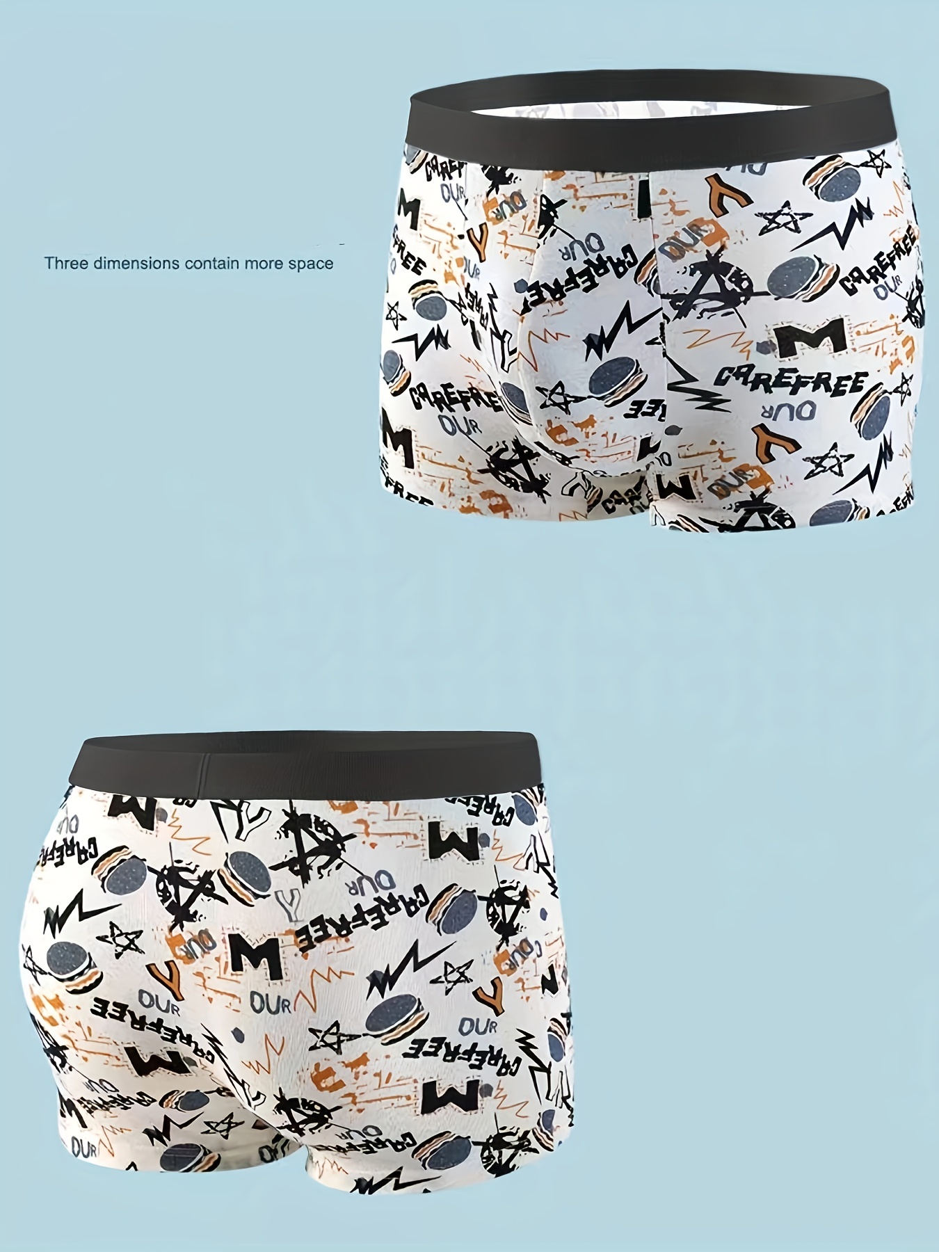 Print Boxer Shorts, Mens Sports Underwear