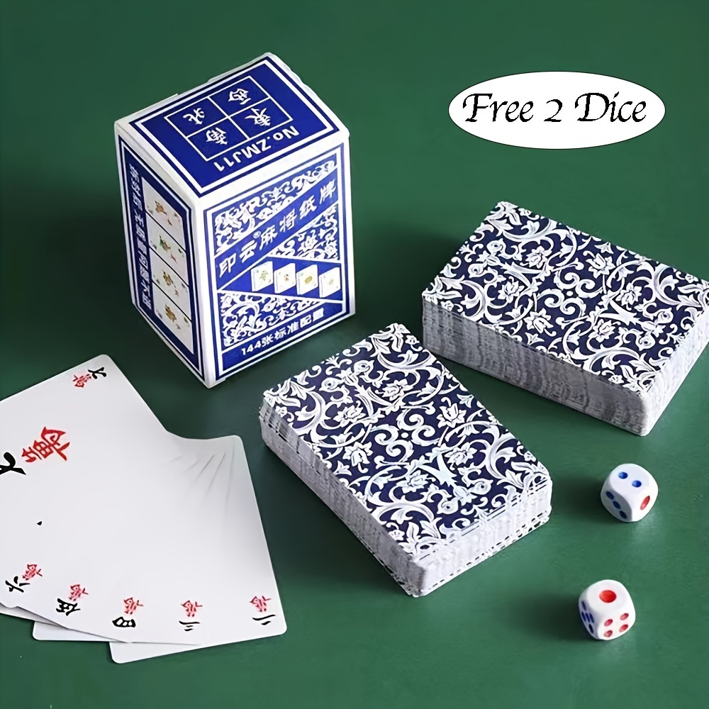 The Perfect Gift: Mini Chinese Mahjong Game Set With 146 Tiles, Dice, &  Portable Storage Case - For Adults & Families! - Temu