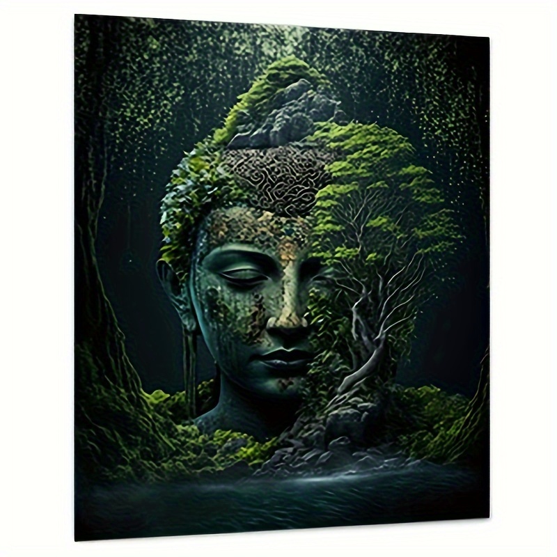 Buddha Abstract Print, Spiritual Decor, Yoga Room Decor