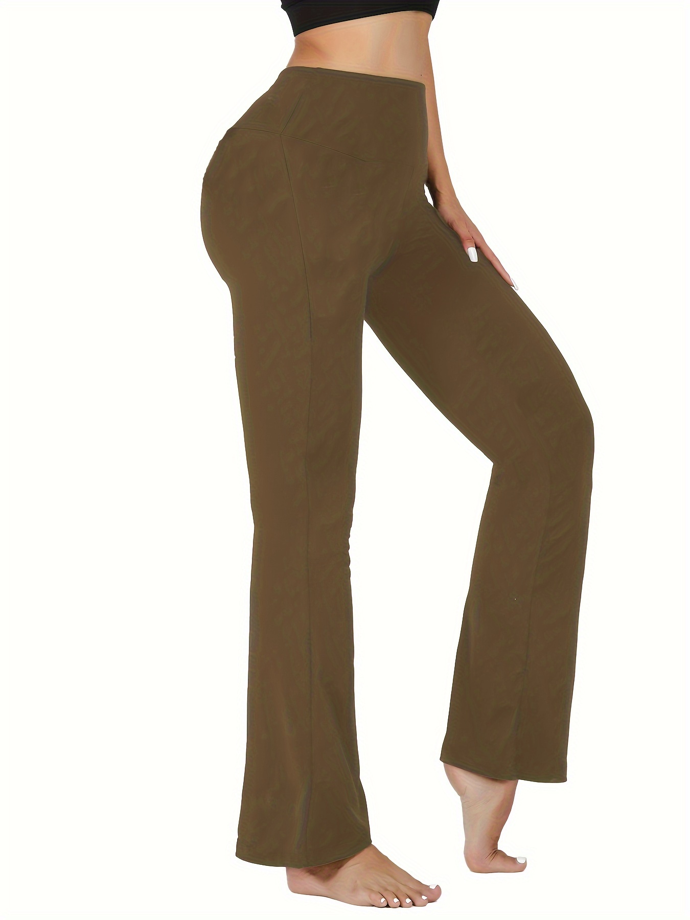 Fleece Liner Soft Yoga Pants High Waist Keep Warm High - Temu