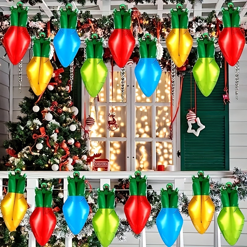 8 Pezzi Di Palloncini In Alluminio Con Mini Lampadine Colorate, Palloncini  Luminosi Colorati Appesi, Decorazioni Per Feste Di Compleanno, Decorazioni