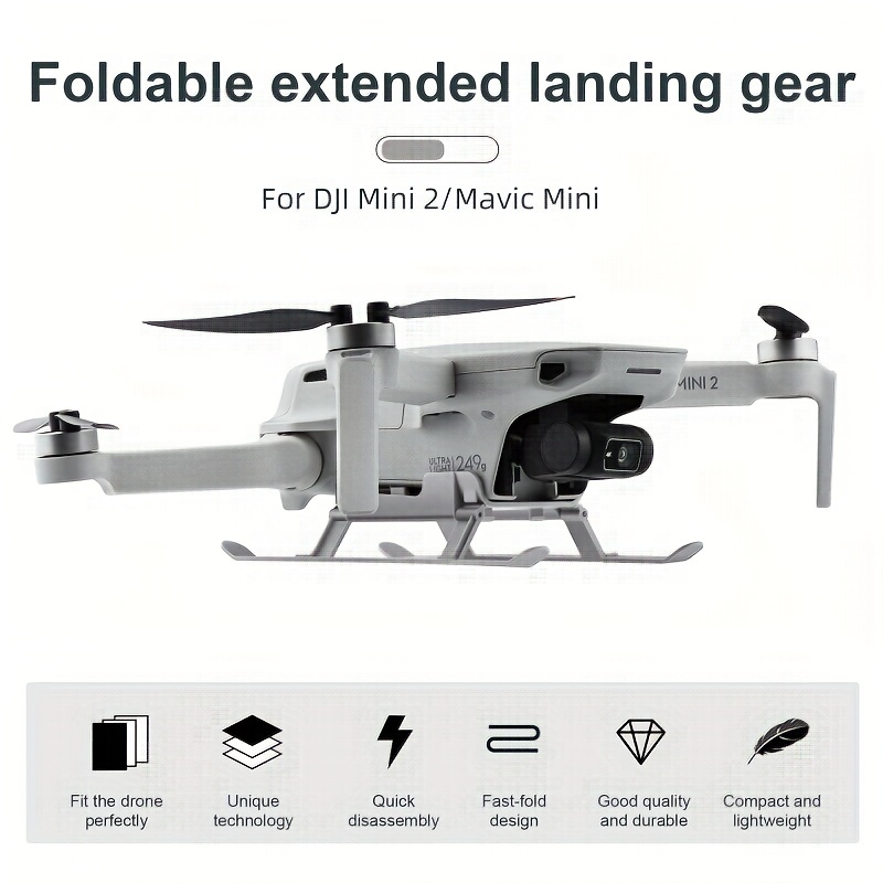 Extension Hauteur Train d'Atterrissage « Spider » 30mm Pliable pour drone  DJI Mini 4 Pro - Maison Du Drone