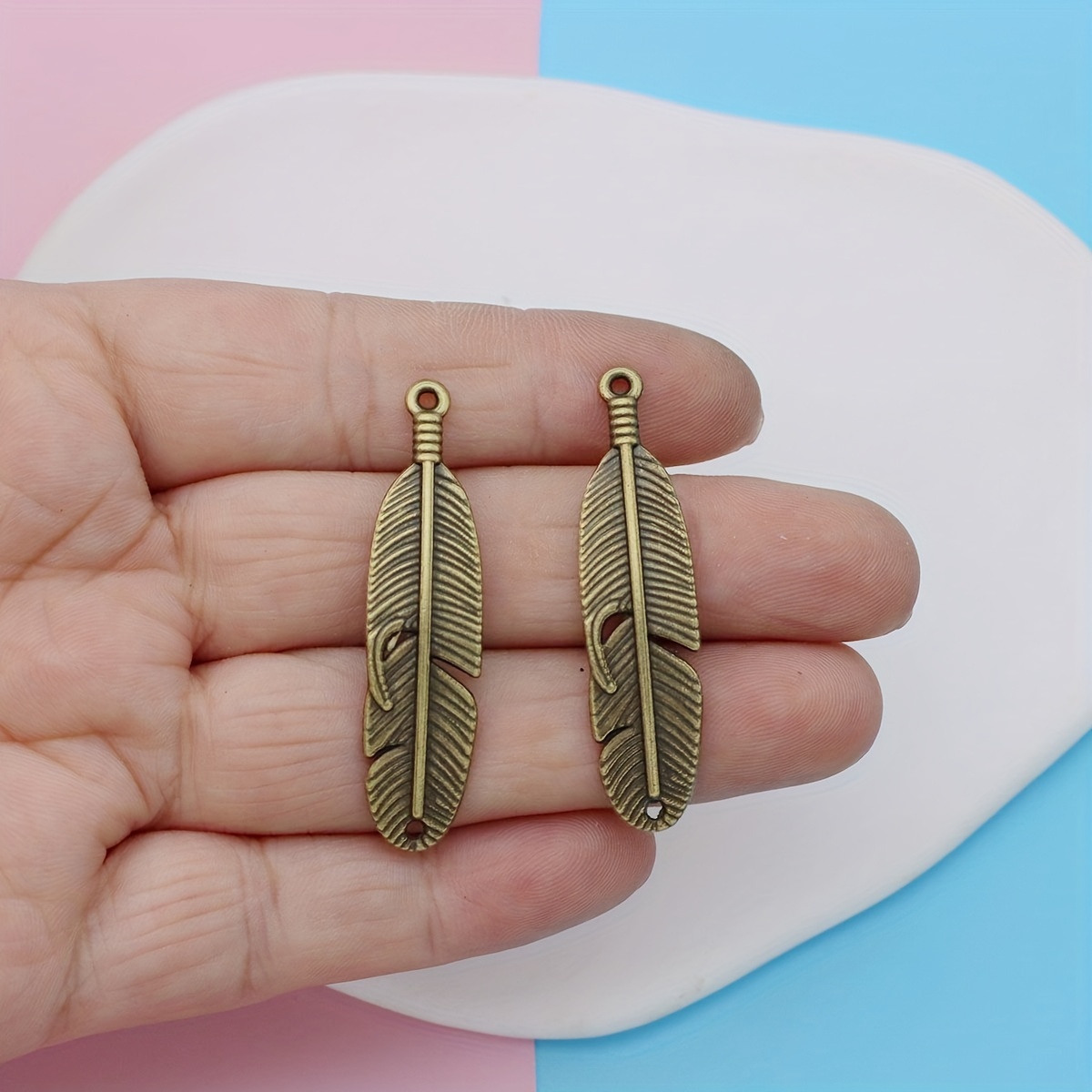 Leaf Charms for DIY Jewelry Making & Crafting, Pendants for Necklaces