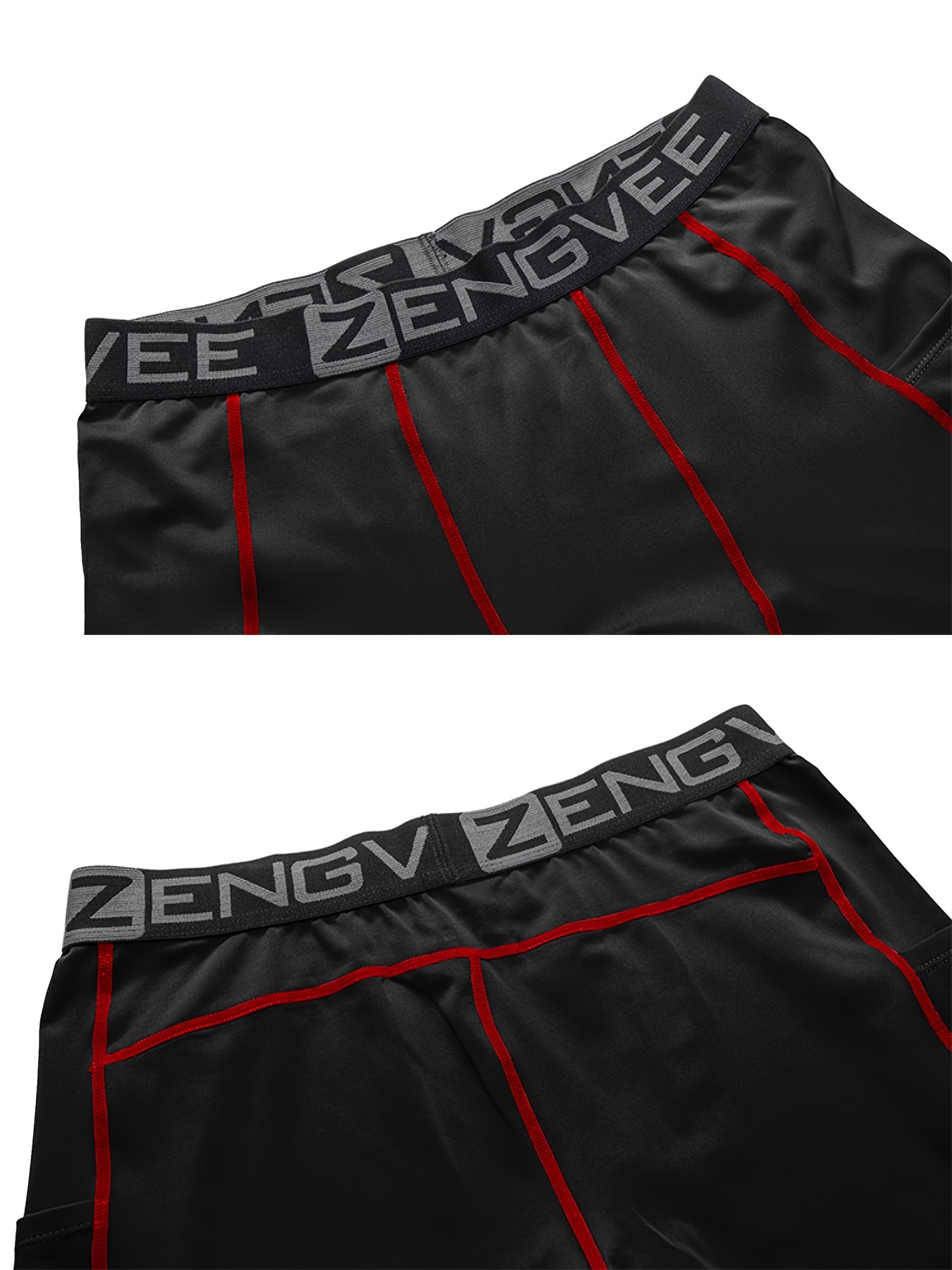 ZENGVEE Compression Shorts Men 3 Pack with Pocket Running Short Mens Gym  Swimming Yoga Climbing Workout Cycling running 03*grey Large