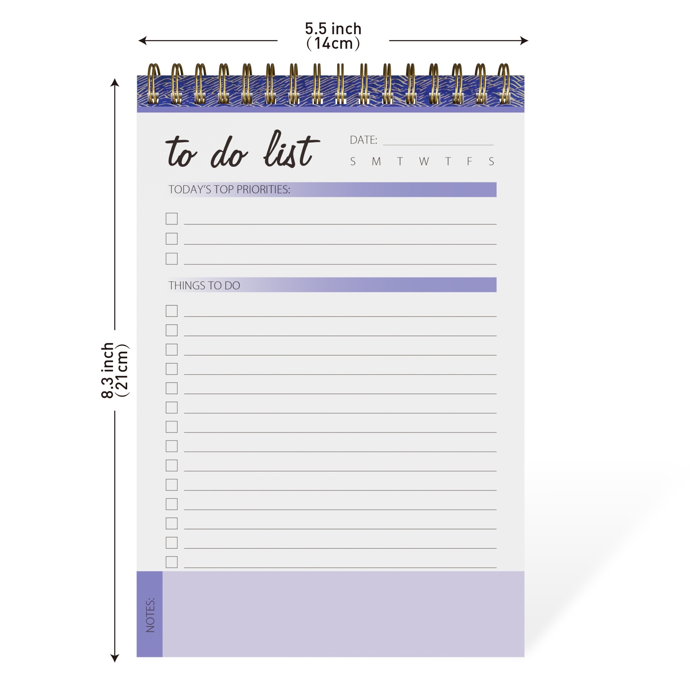 Bloc Note To Do List 'Bonne Journée' – Outil Productivité Polyvalent,  Atteindre Vos Objectifs, Gestion Du Temps, Format A5, 50 Pages Non Datées