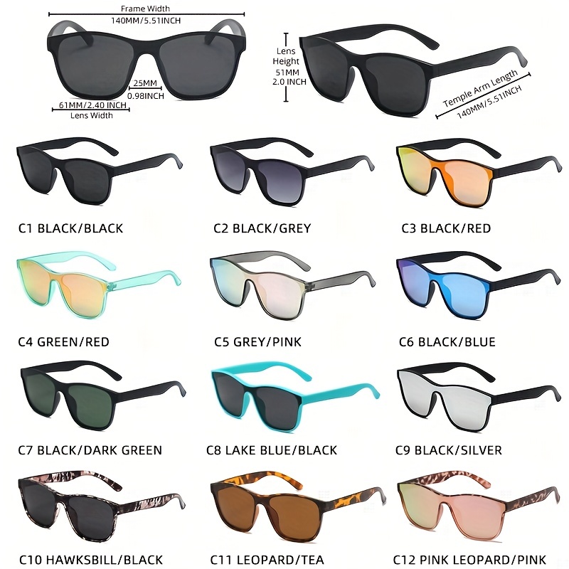 Sunglasses for Men Gafas de Sol Lentes de Moda Disenador Cuadrado Grande  Nuevas