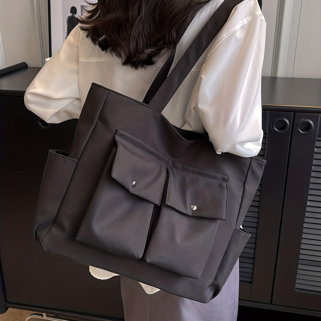 Minimalist Felt Storage Insert Bag, Solid Color Versatile Bag For Shoulder  Bag, All-match Bag - Temu