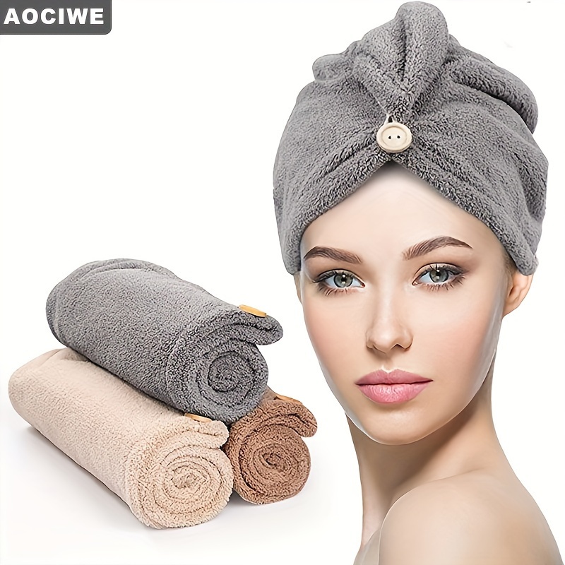 Toalla de pelo de secado rápido, toalla de microfibra de secado rápido  2022, toalla de pelo suave de alta calidad con bordado, sin encrespamiento