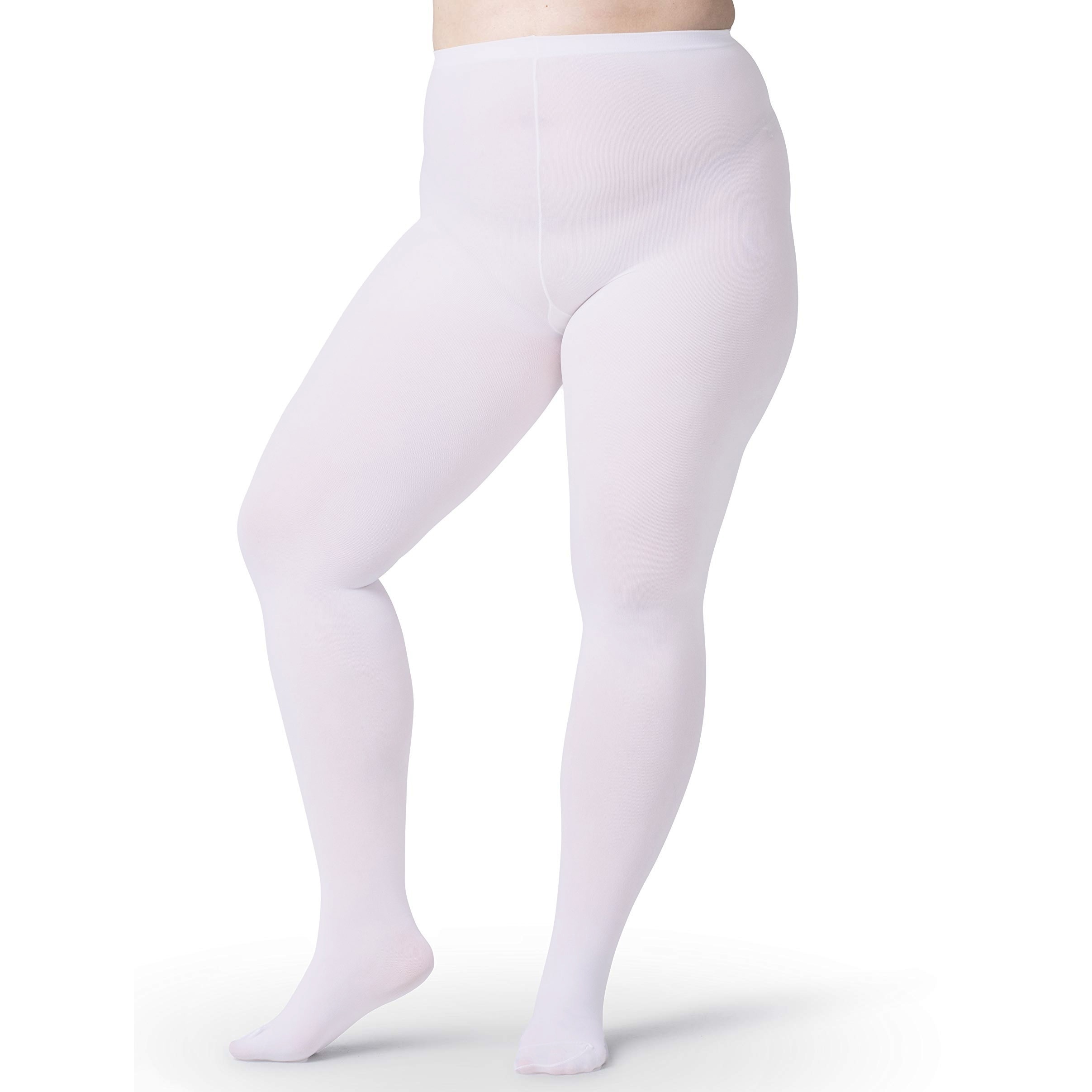 Plus Size Casual Stockings Women's Plus Solid Semi Opaque - Temu