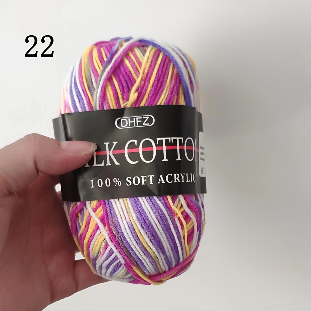 2pcs Fil De Coton Laitier 100% Fil Acrylique Pour Crochet - Temu