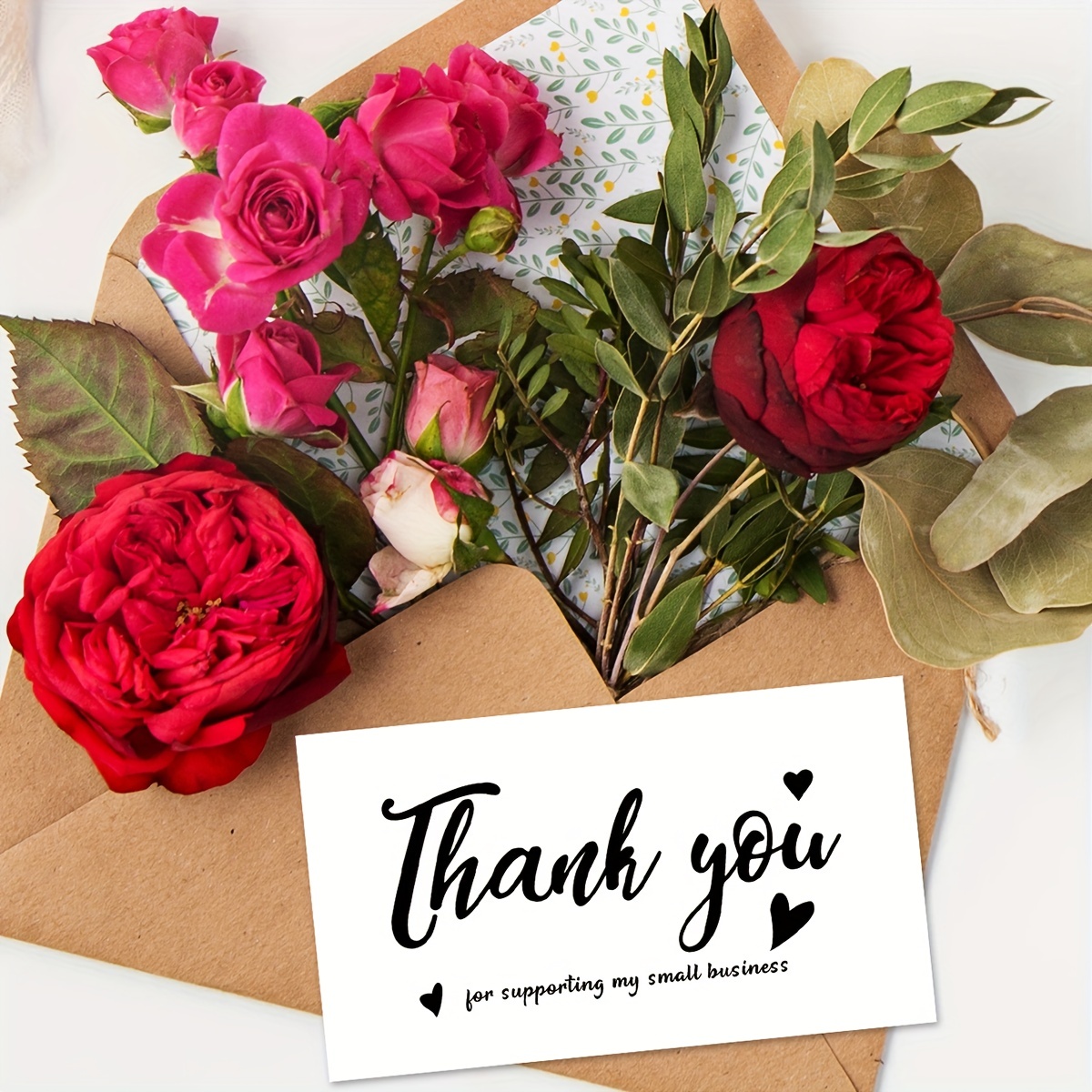 50pcs, Thank You Cards, Thank You Cards Small Business Essentials Postcards  For Small Businesses, DIY Small Business Online Store, Shop, Packing And S