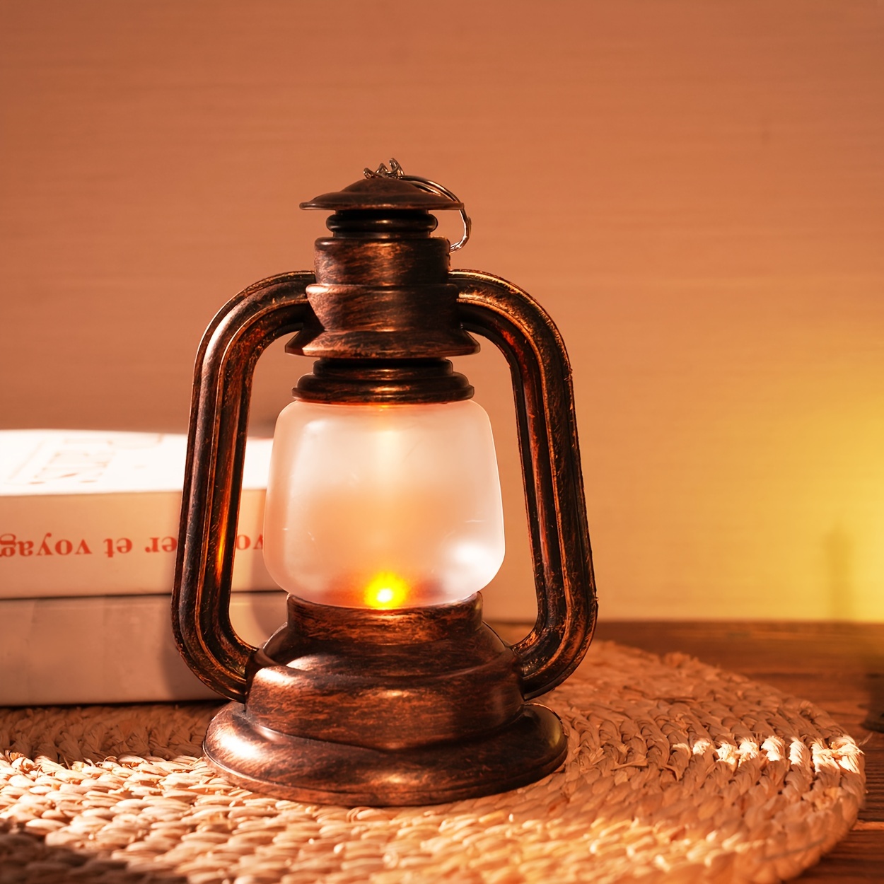 Battery store oil lamp