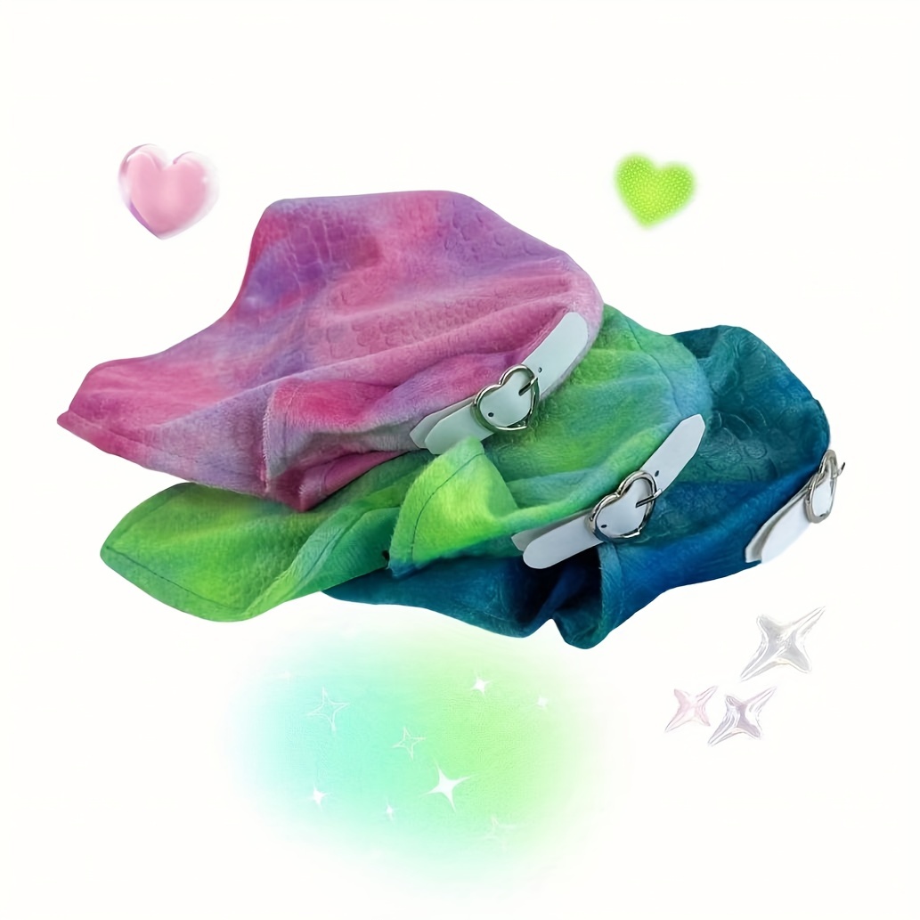 Y2K Embossed Triangle Scarf Gradient Headband Turban Bandana