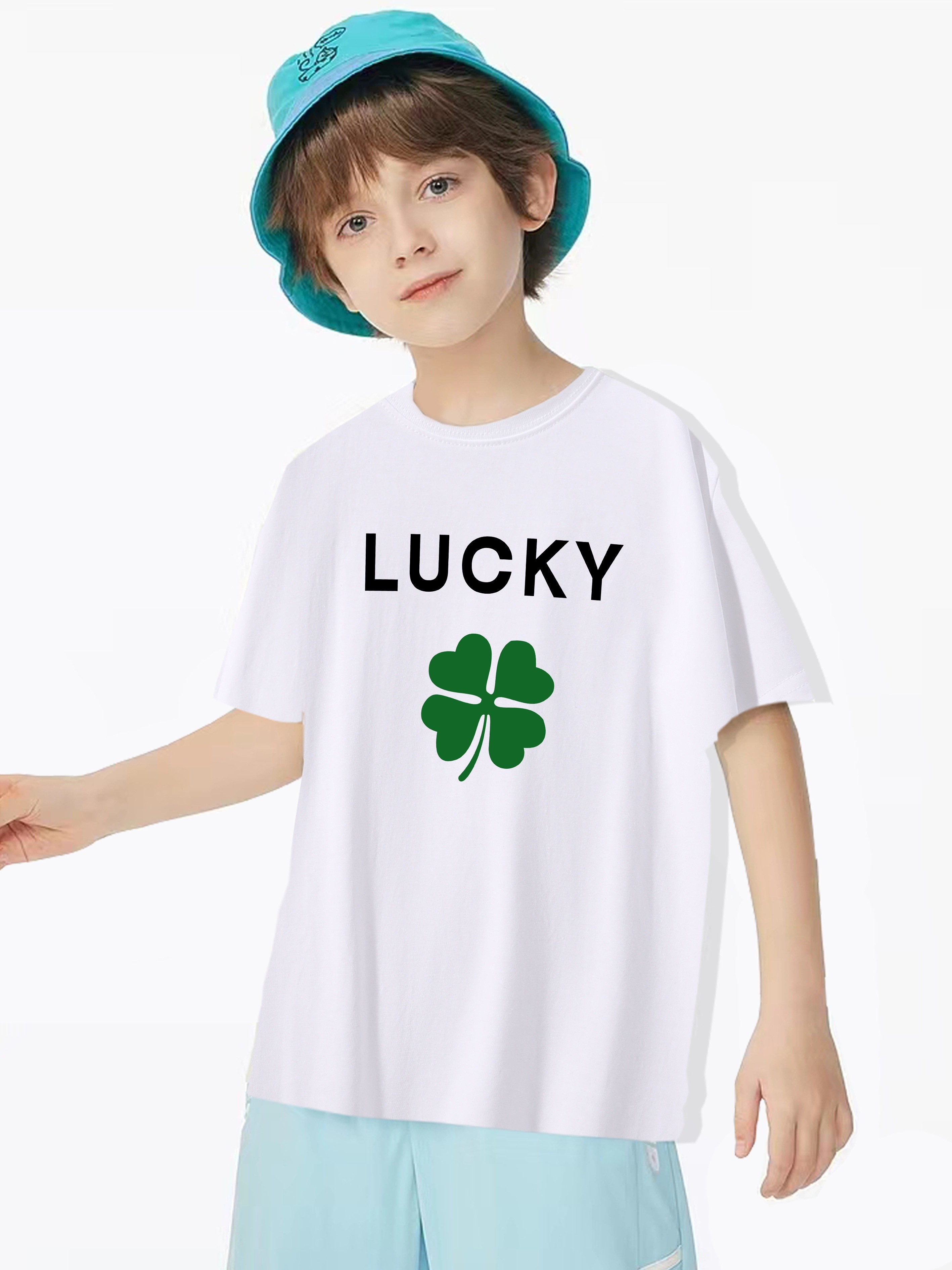  Loads of Luck - Camiseta de manga larga para niños del Día de  San Patricio, Sombrero Dino / Verde : Ropa, Zapatos y Joyería