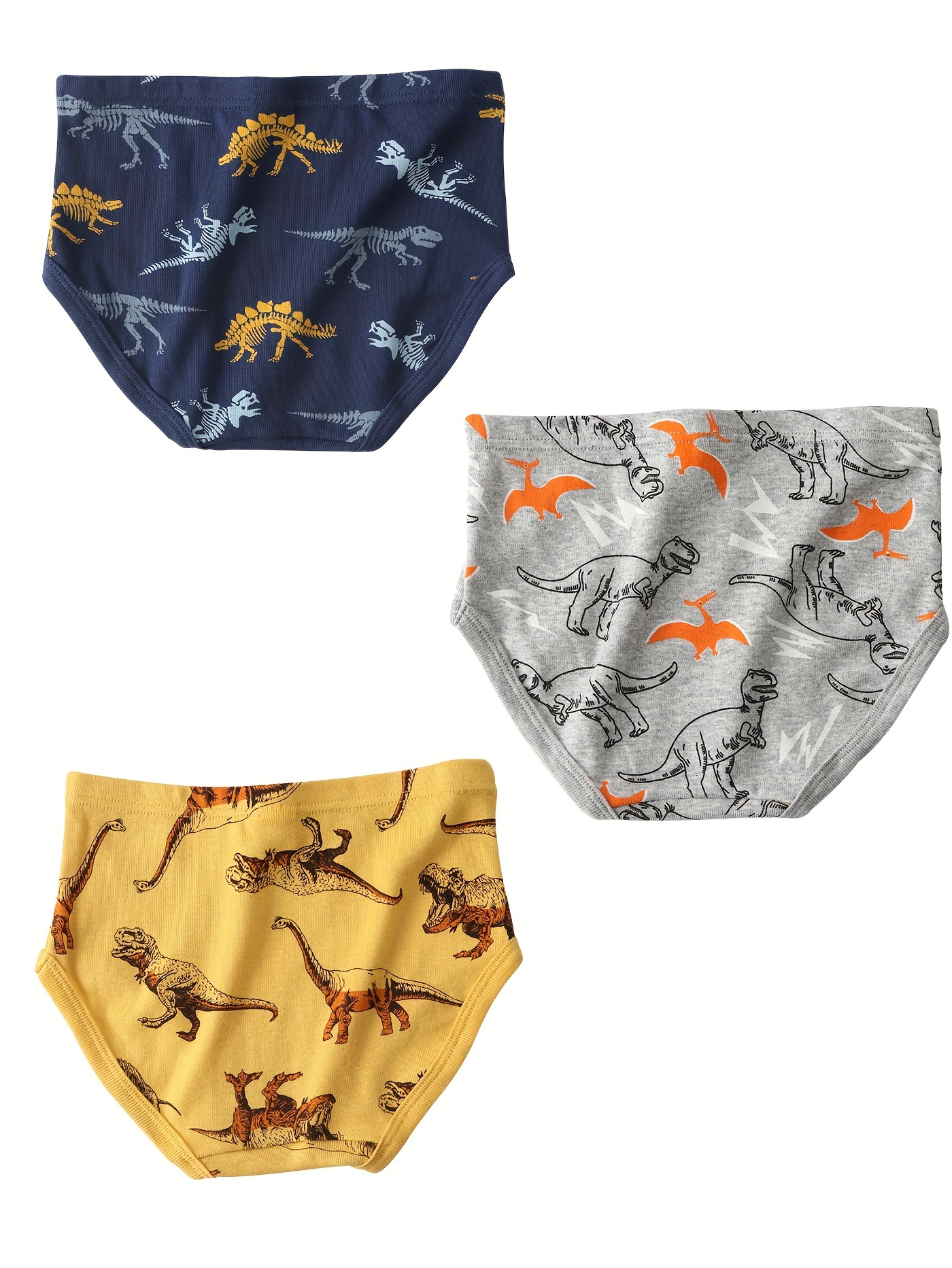 Toddler Boys Briefs Full Cartoon Tractor/ Dinosaur Print - Temu