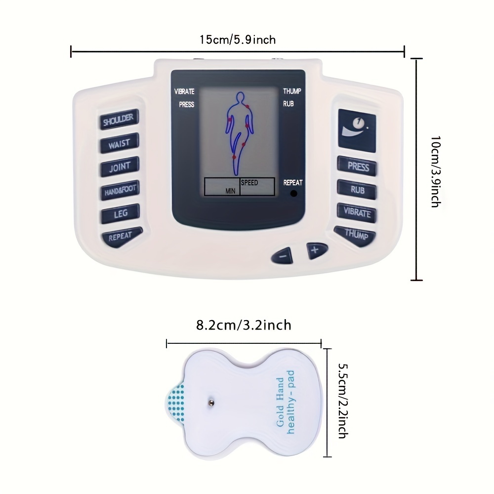 Ems Tens Massage Unit Electrical Pulse Acupuncture Full Body Relax Muscle  Care Massager Stimulator For Men And Women Gift - Temu Australia