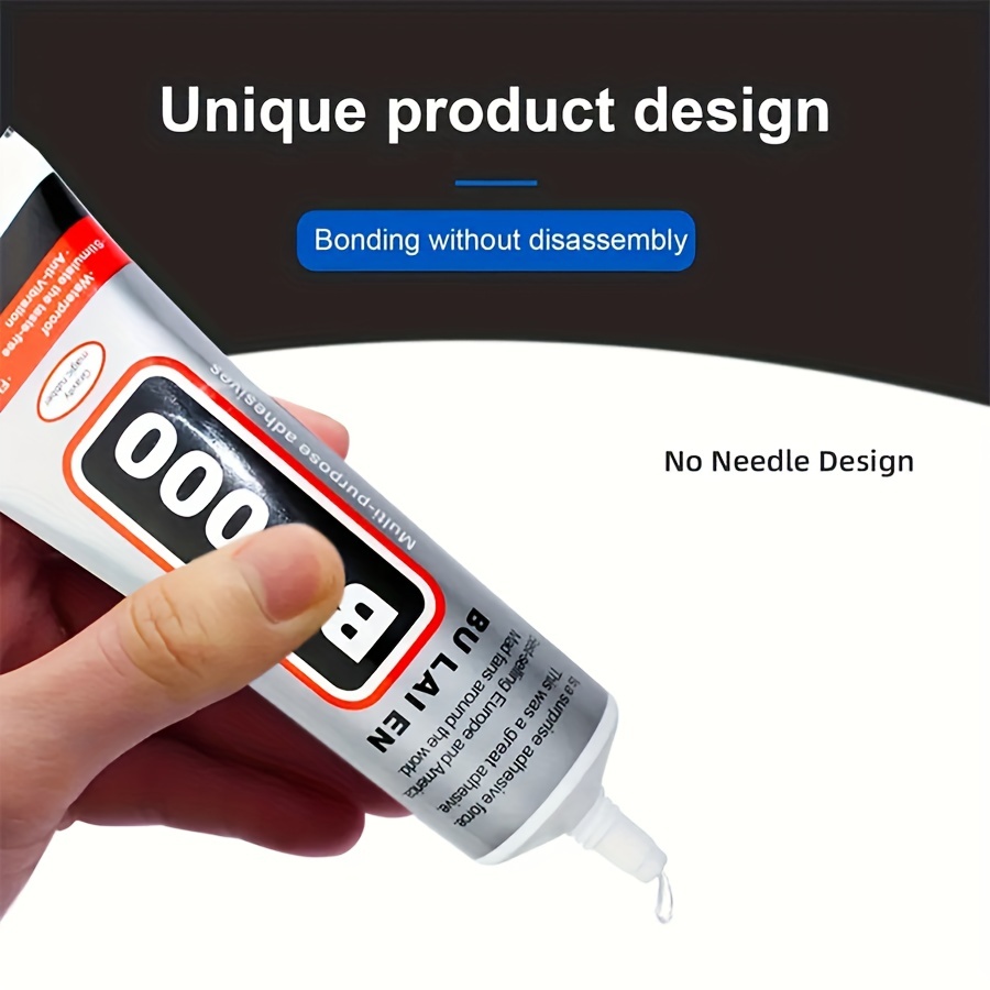 E8000 Craft Glue for Jewelry Making, Multi-Function B-7000 Super Adhesive  Glues Liquid Fusion for Rhinestones, Shoes, Fabric, Stone Wood Glass Cell  Phones with Dotting Pens and Tweezers(2 X 50ML) : Arts, Crafts & Sewing 