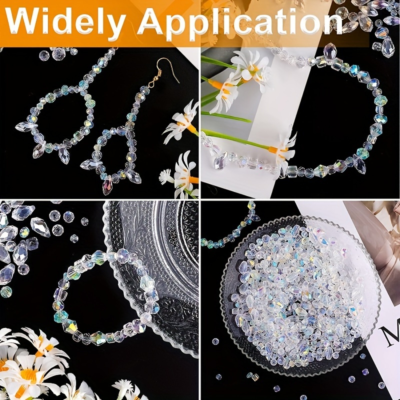 Round Glass Beads Crystal Faceted Septal Beads For Jewelry - Temu