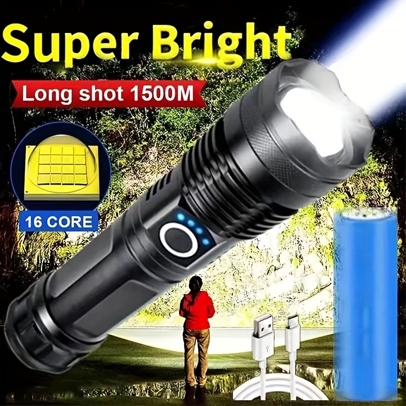 Comprar Super Bright XHP120 Linterna LED más potente Antorcha de alta  potencia Linterna táctica impermeable recargable 18650 Lámpara de camping  USB