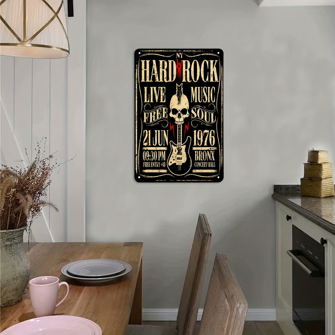 Rock music Metal wall plaque Retro vintage band concert poster 20x30 cm Tin  sign