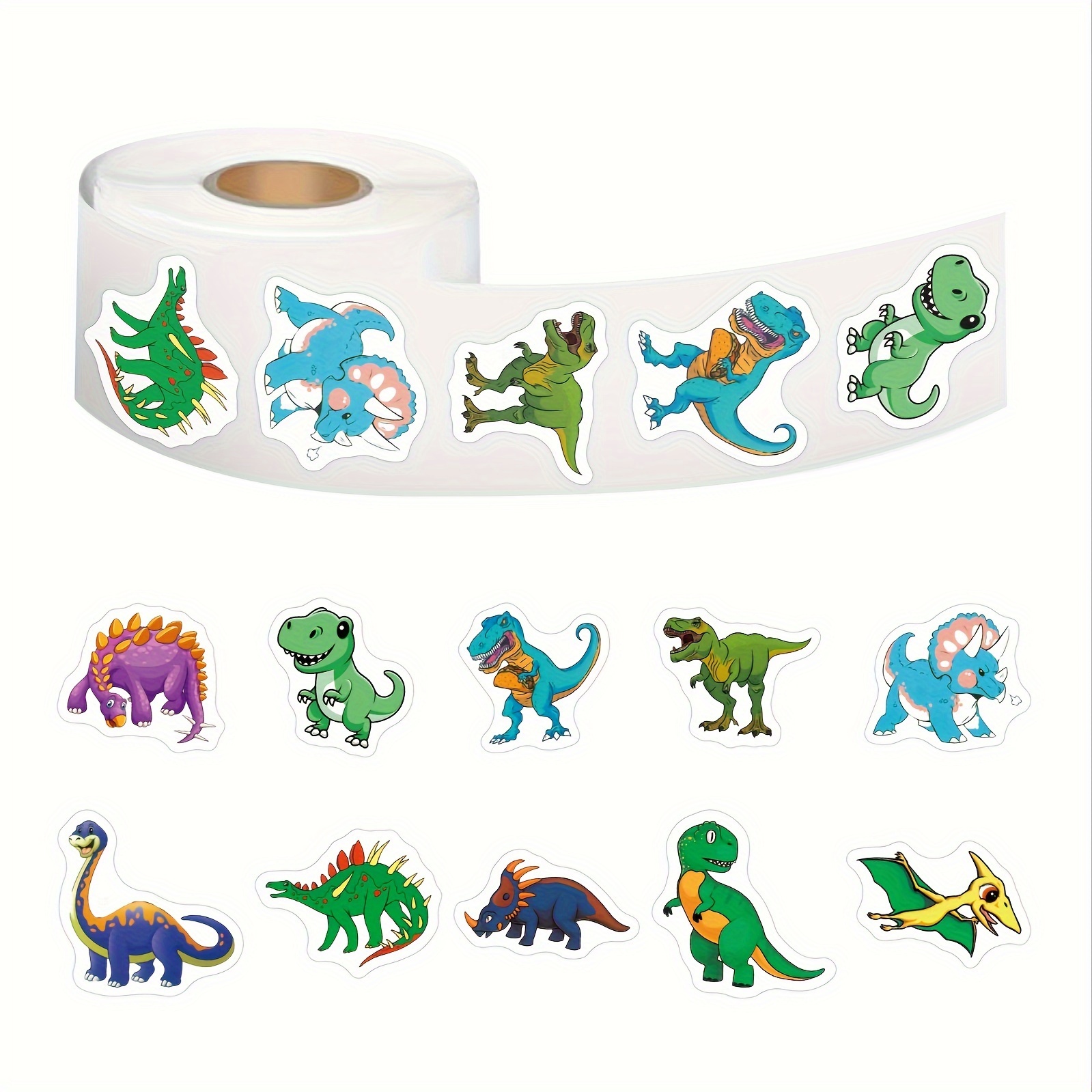 Dinosaur Stickers, Laptop Sticker, Dino, Lunchbox Sticker, Kids Sticker,  Dinosaur, Water Bottle Sticker, Vinyl Sticker, Stickers, Set of 4 