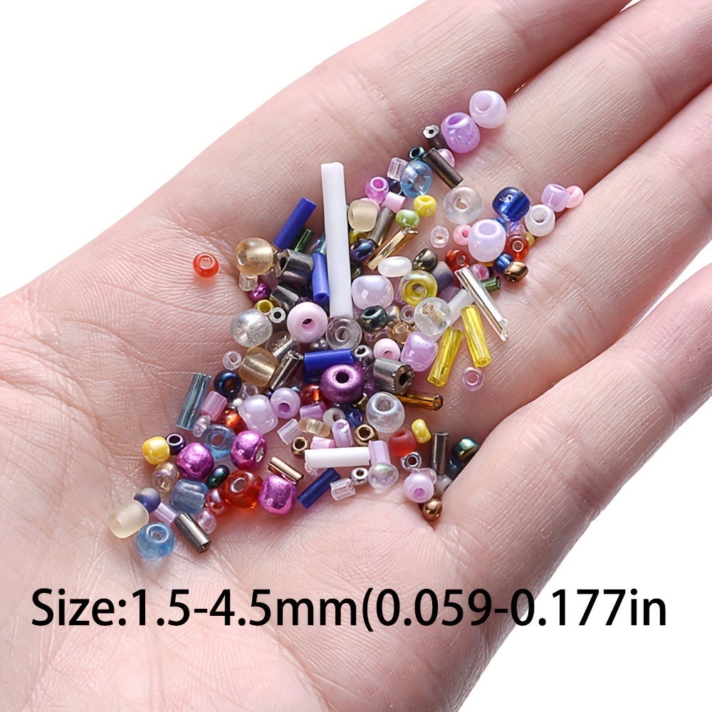 Mixed 1.5-4mm Glass Beads Colorful Round Spacer SeedBeads For DIY Jewelry  Making Necklace Bracelet Embroidery