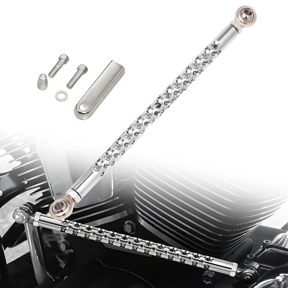 

Motorcycle Gear Shift Linkage Round Shift Lever Shifter Link Chrome Aluminum For Harley Road King Electra Street Glide