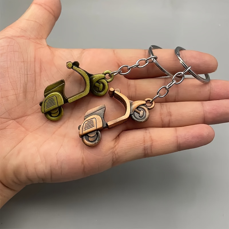 1pc Mini Alloy Electric Car Key Chain Creative Motorcycle Key Chain Men -  Jewelry & Accessories - Temu