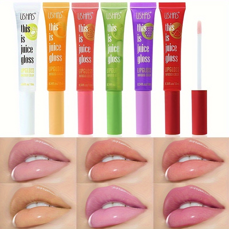 3 Kinds Of Fruit Flavor Mirror Water Lip Oil Lip Gloss Transparent