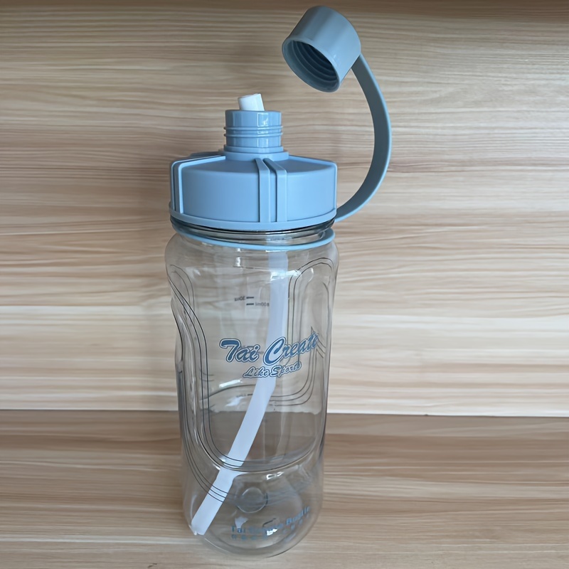 Portable 1000ml Outdoor Water Bottle With Straw With Straw For