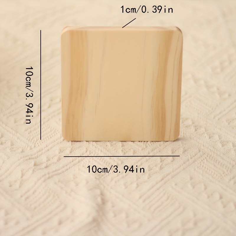 10 Pieces 10cm Natural Pine Wood Rectangle Board Fit Fot Arts Craft DIY