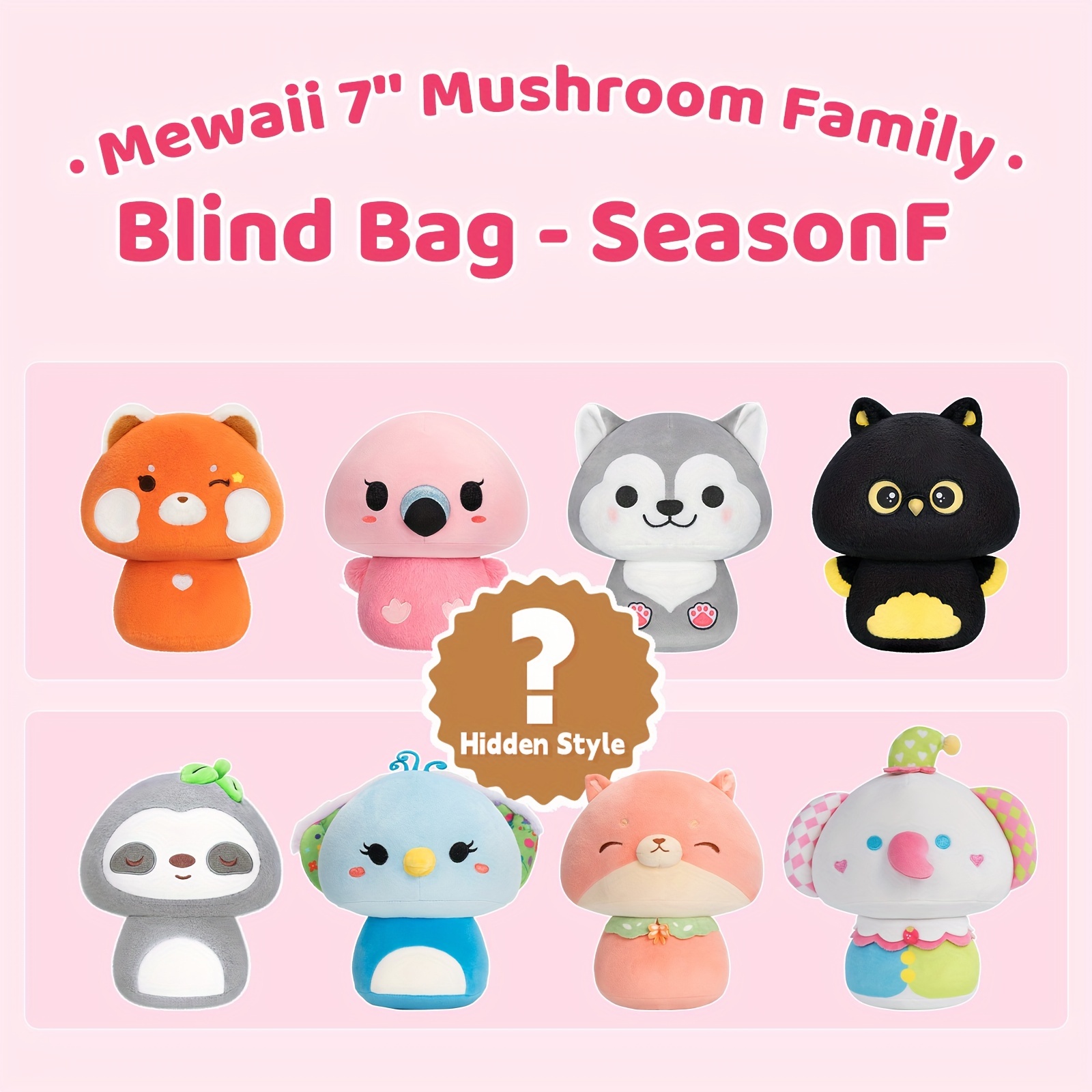 Mewaii® Blind Bag season G Mushroom Plush Toy Soft Stuffed - Temu Canada