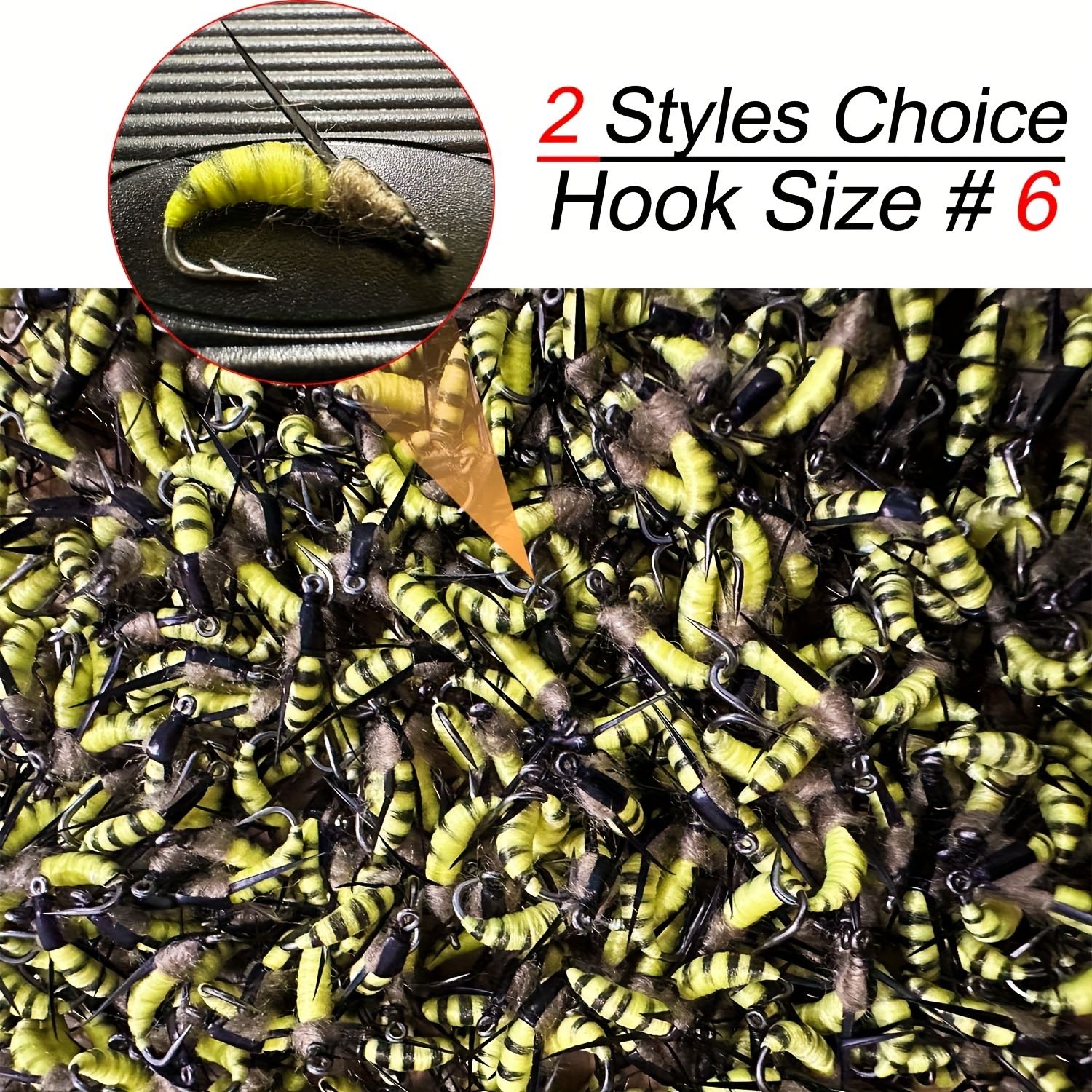 6/12pcs UV Insect Lures: Catch More Trout with These Fly Tying