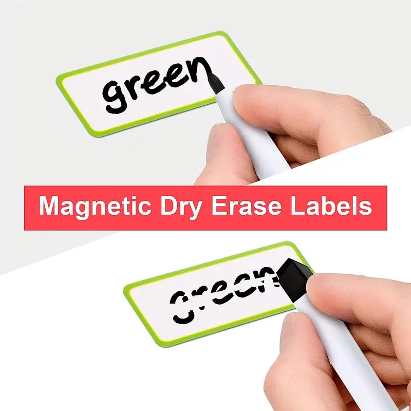 Magnetic Dry Erase Labels Name Plate Tags Flexible - Temu