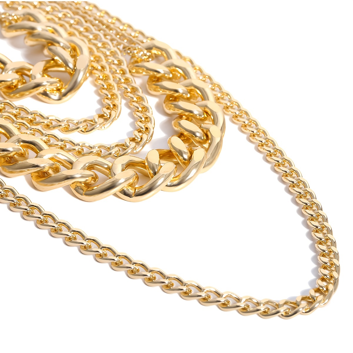 Exaggerated Tassel Punk Chain Necklace