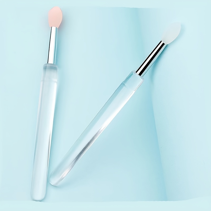 Portable Silicone Lip Brush Eye Shadow Brush with Cover