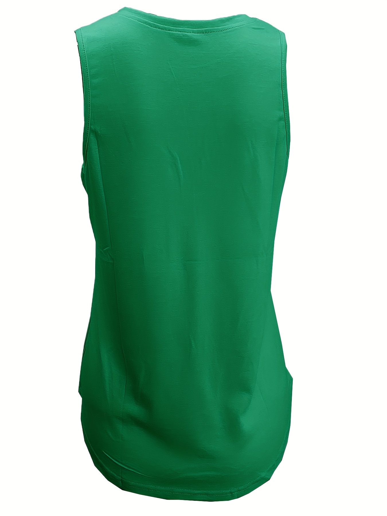 Basic Crew Neck Tank Top Casual Solid Color Fashion - Temu
