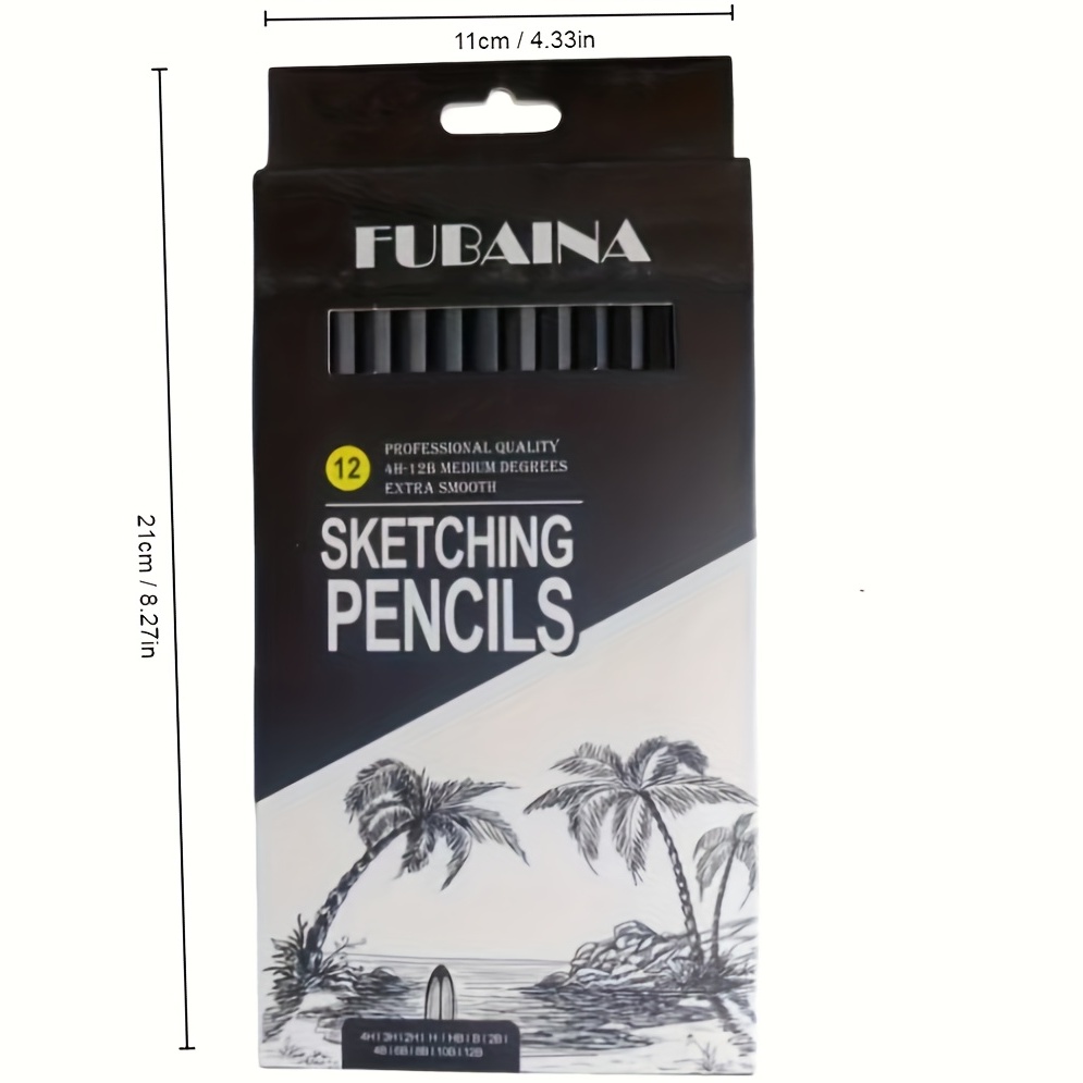 RVOGJP TAMATA Professional Drawing Sketching Pencil Set - 12 Pieces Art  Drawing Graphite Pencils(12B - 4H), Ideal for Drawing Art, Sketching,  Shading