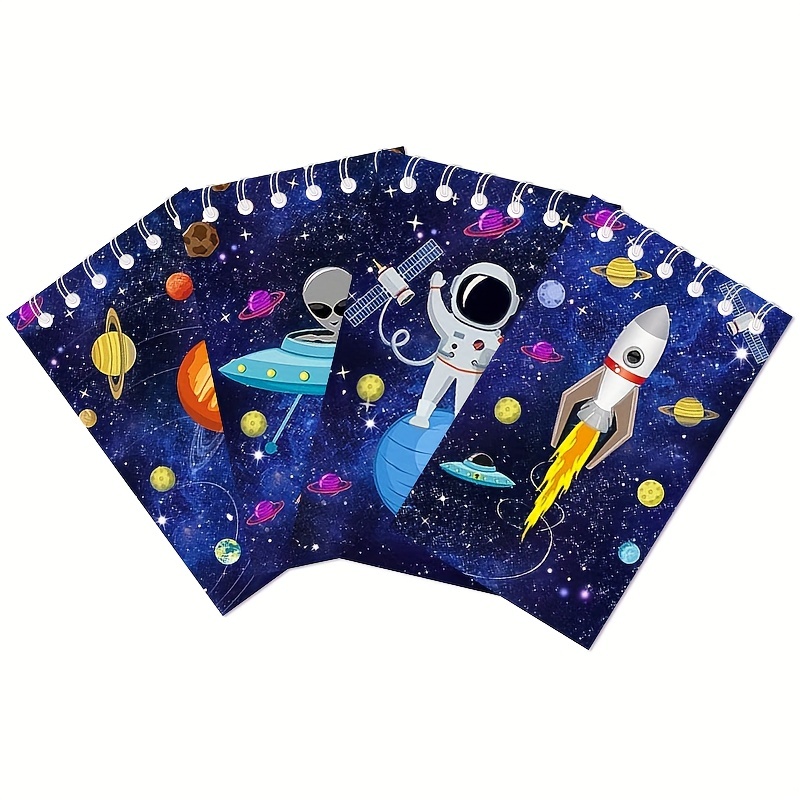 Sac à dos non tissé motif espace et planète pour enfant, emballage de  bonbons pour fête