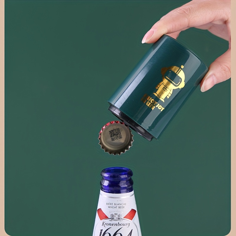 Press Type Beer Bottle Opener Magnetic Automatic Bartender Tool