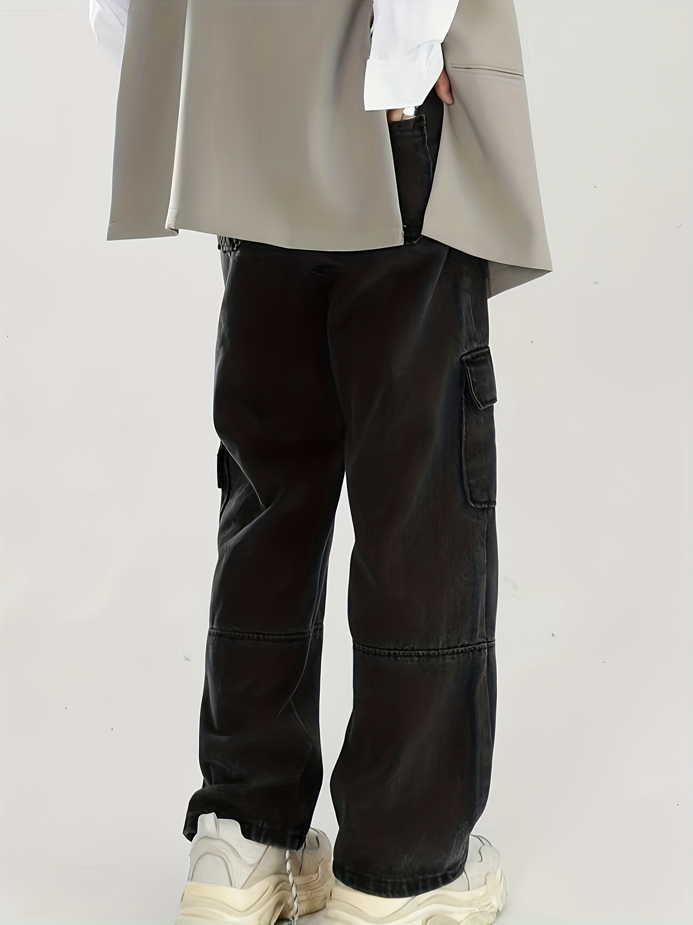 Classic Design Multi Flap Pockets Cargo Pants men's Loose - Temu New Zealand
